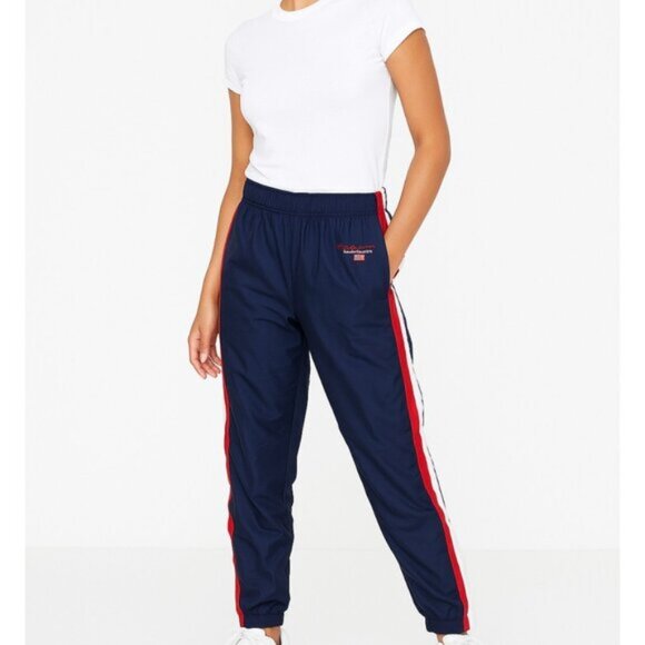 Polo Sport Ralph Lauren Navy Blue Red Women's Track Pants Size M - Picture 1 of 13